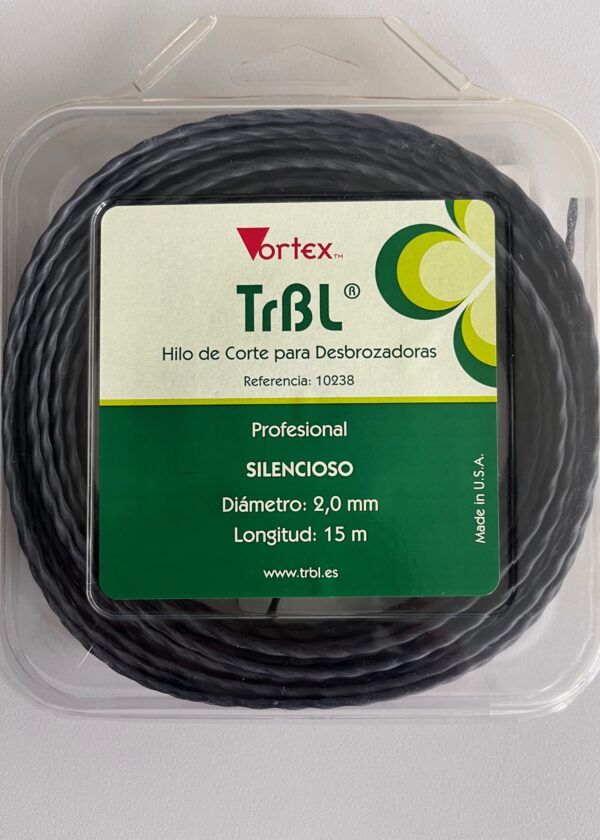 Fil de coupe silencieux pour débroussailleuse spirale 2,0 mm