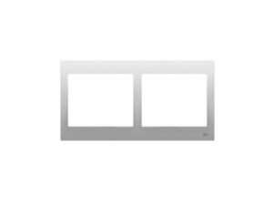 Cadre 2 éléments horizontaux aluminium mercure 18002MA