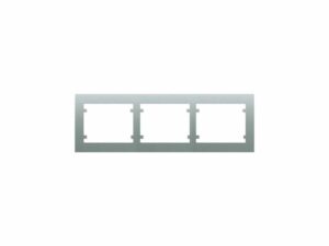 Cadre 3 éléments verticaux en aluminium mercure 18103MA