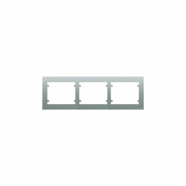 Cadre 3 éléments verticaux en aluminium mercure 18103MA