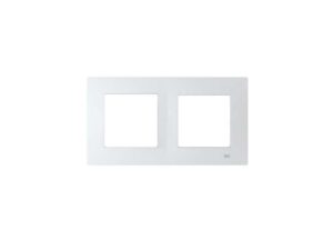Cadre blanc polaire 2 éléments 23002 Viva Série BJC 23002