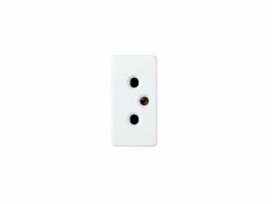 Simon base enchufe 2p + TT blanco nieve