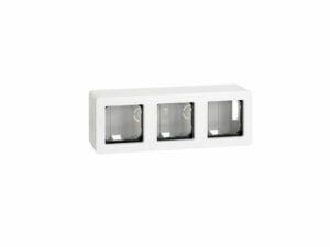 Simon caja superficie 3 elem blanco
