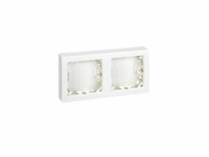 Simon marc 2 elements horitzontal blanc