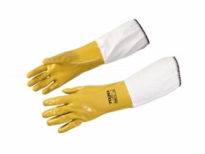 Guantes de nitrilo amarillo recubierto